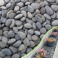 18LB River Rocks,Mexican Beach Pebbles for Plants,Potting,Garden Landscape Stone Paving Stone Grey 1Inch - 2Inch