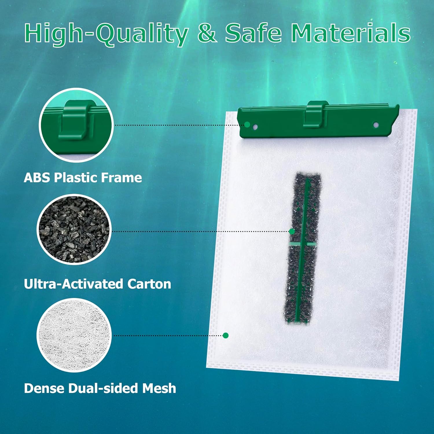 [Assembled] Medium Filter Cartridge Replacement for Whisper Bio-Bag Filters Cartridges Medium, Compatible with Whisper Filters 10i / IQ10 / PF10 and Fauna ReptoFilter - 18 Pack