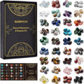 36 Varieties Healing Crystals & Stones Bulk Set – 2.5 lbs, 0.6" Natural Polished & Tumbled Gemstones Collection and Decorative Rocks for Chakra, Meditation, Reiki, Witchcraft, Crafts