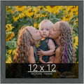 wallsthatspeak 12x12 Slate Gray Picture Frame for Puzzles Posters Photos or Artwork