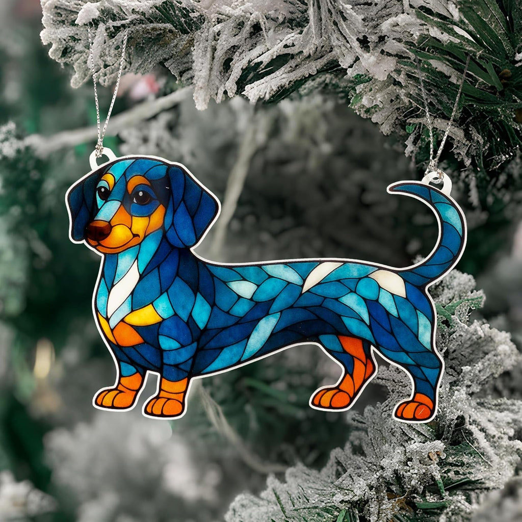 Dachshund Gifts for Women, Dachshund Ornament, Weiner Dog Gifts, Funny Christmas Dachshunds Decor, Wiener Dog Christmas Ornament, Holiday Dogs Lovers Gift Idea, Cute Puppy Decorations for Tree 2025