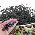 CJGQ 2.4lb 1/4" Small Pebbles Black for Plants,Potting,Succulents Aquarium Fish Tank Vases Decorative Garden Polished Gravel Rocks Stones