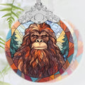 Christmas Ornament, 2025 Ornaments for Christmas Tree, Stained Glass Hanging Ornament, Holiday Ornaments, Unique Gift Idea - Sasquatch