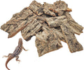 VCEPJH Reptile Bark Bedding,1 LB Natural Cork Bark for Reptiles Flat Cork Wood Terrarium Substrate Tank Supplies for Snake Spiders Bearded Dragons Hermit Crabs Geckos