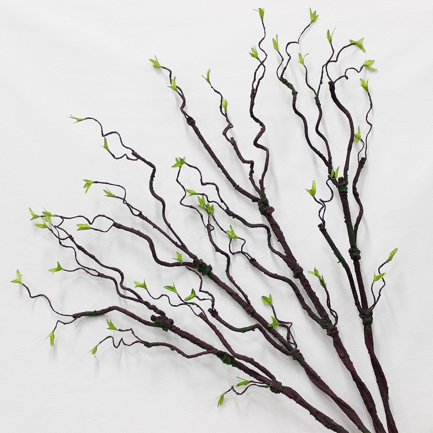 4pcs-40 inch Green Leaf Moss Simulated Artificial Tree Vine is Suitable for Home Decor Outdoor Wedding Commercial Halloween Christmas and Other Scene Decorations