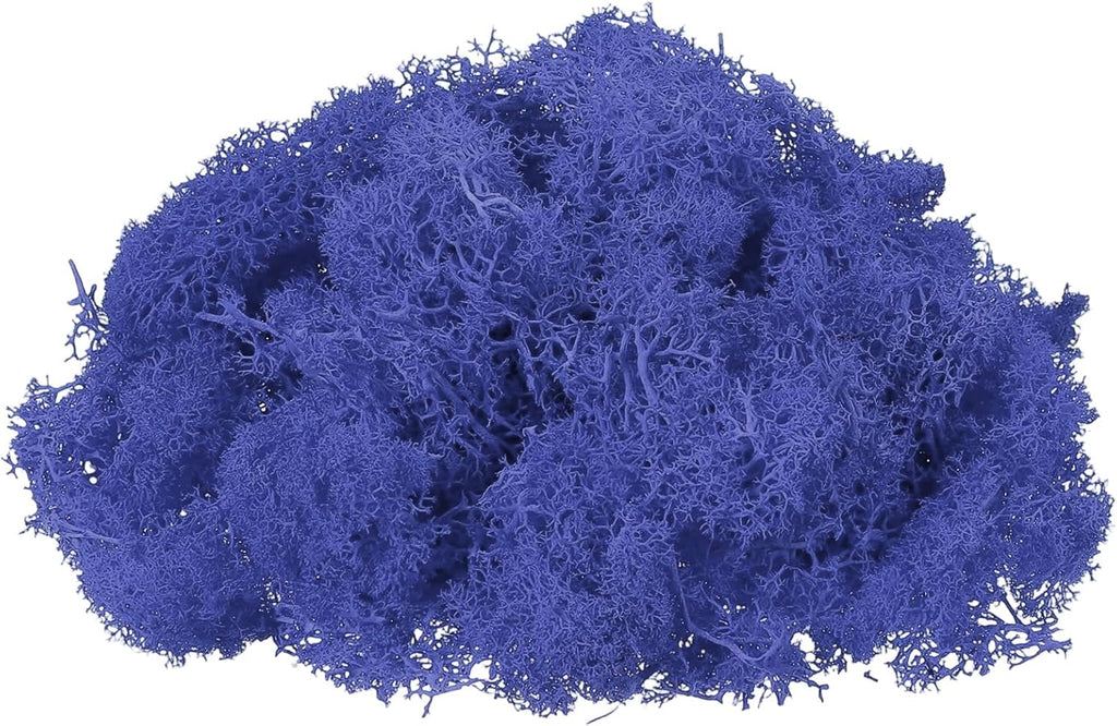 uxcell Preserved Reindeer Moss, 17.6oz Fake Moss for Crafts Artificial Dried Moss for Decoration Terrariums Potted Plants, Purple