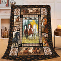 Horse Throw Blanket Horse Stuff Gifts for Kids Girls Boys Adults Women Men Soft Cozy Warm Plush Fluffy Fuzzy Fleece Blanket Decor 40''X50''