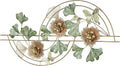 Touch of Class Zen Blossoms Flower Metal Wall Art Sculpture | Floral Style Hanging Decor for Bedroom, Living Room, Bathroom, Hallway, Foyer | Botanical Artwork