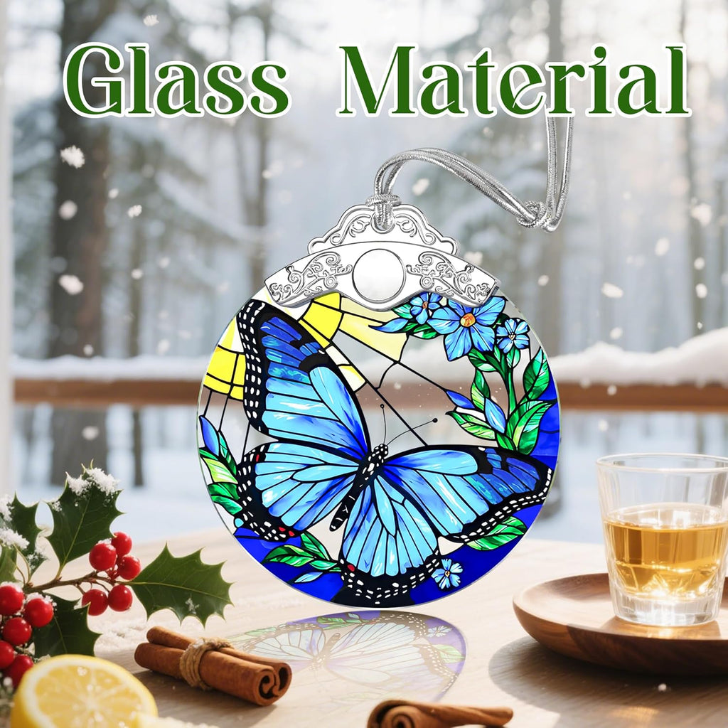 Butterfly Christmas Ornaments: Christmas Tree Ornaments, Holiday Decor for Butterfly Lover, Stocking Stuffers, Gift Ideas, Housewarming Gift, Xmas Gifts & Gifts for Women, Friends and Neighbors