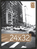 MCS Trendsetter 24x32 Poster Frame Black High-Gloss, Vertical & Horizontal Wall Hanging Large Picture Frame for Photos, Posters & Art Prints (1-Pack)