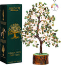 ZENFULSTONE Green Jade Crystal Tree of Life for Luck & Prosperity Decor for Home and Office | Handmade Bonsai for Wealth & Balance and Good Fortune | Perfect Well-Being Gift for Loved Ones