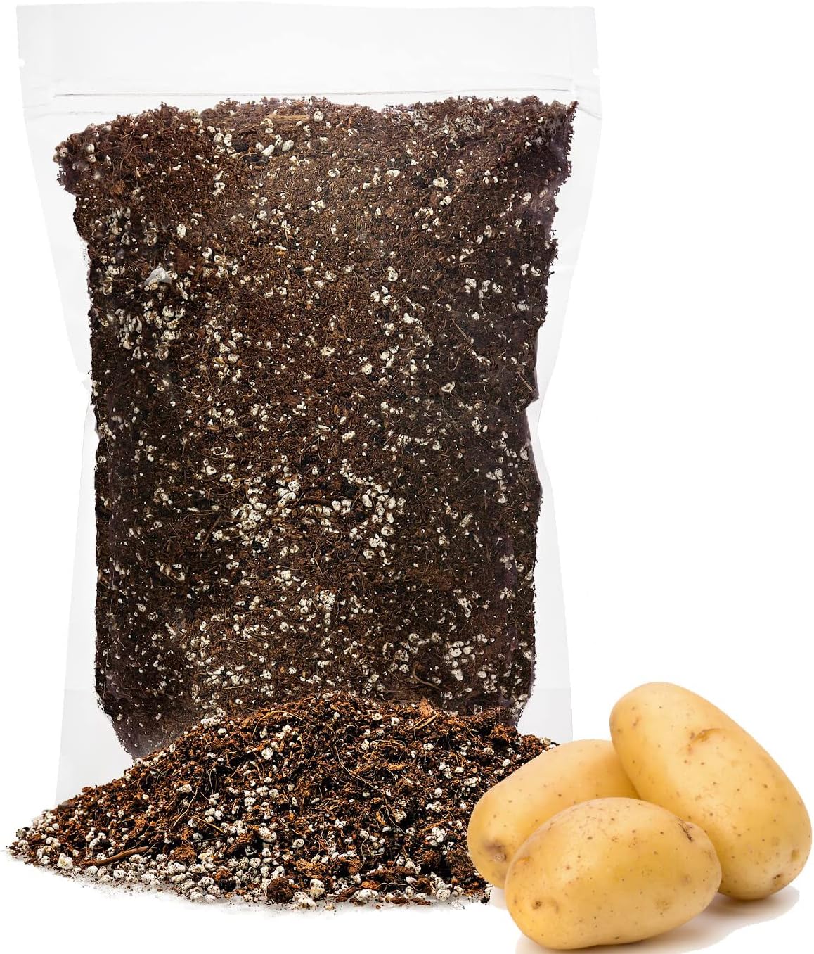 GARDENERA Premium Organic Potting Soil - 5 Quart - The Ideal Growing Medium for Delicious and Nutritious Homegrown Potatoes