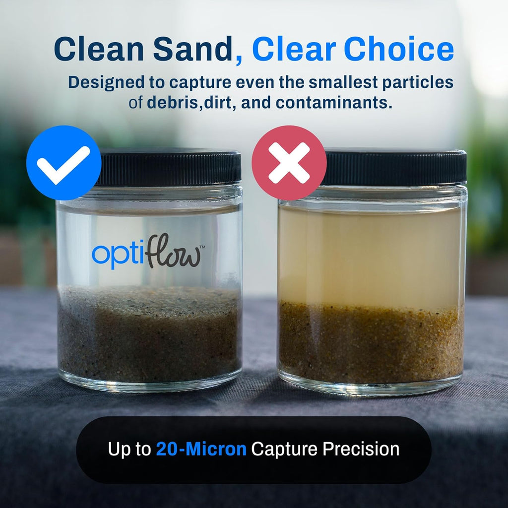 3-Pack Pool Filter Sand, Premium Filtration with Pure Silica Formula, 50 Lbs - Swimming Pool System Accessories and Supplies for Cleaning and Maintenance