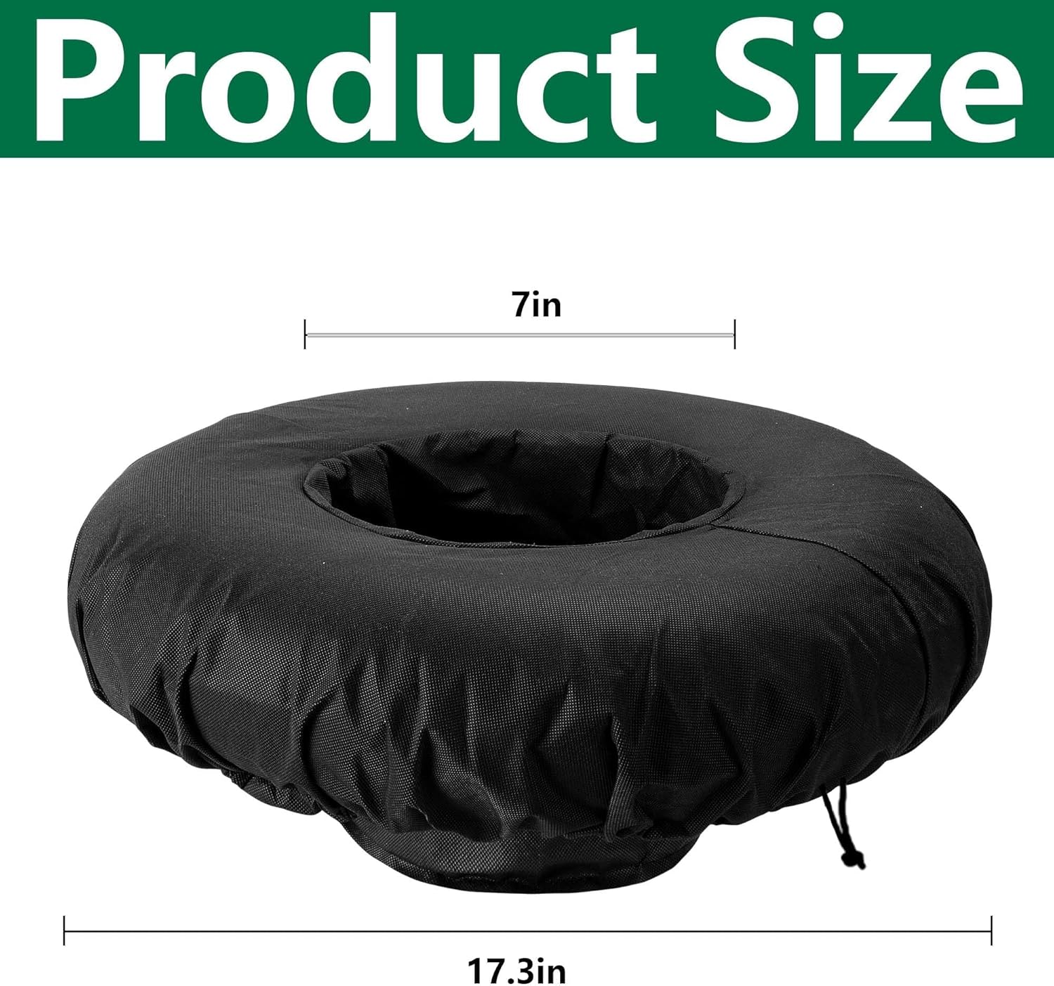 DECOHS 17.3" Floating Planters for Ponds, Woven Fabric Floating Pond Plant Baskets, Aquatic Plant Fish Barrier Floating Island for Garden Water Features and Aquascape Decoration