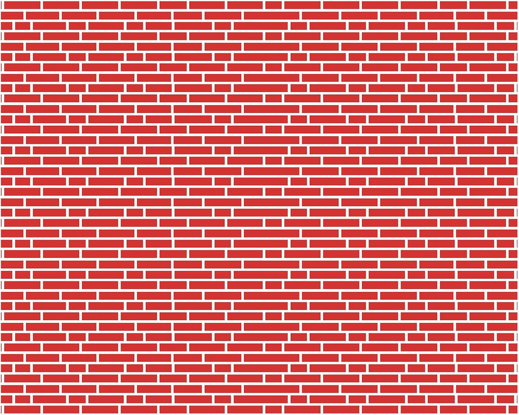 VitalCozy 10 x 8 Ft Christmas Brick Wall Backdrop for Photoshoot Polyester Fabric Brick Backdrop Background for Fireplace Home Decoration Newborn Birthday Party (Bright Red)