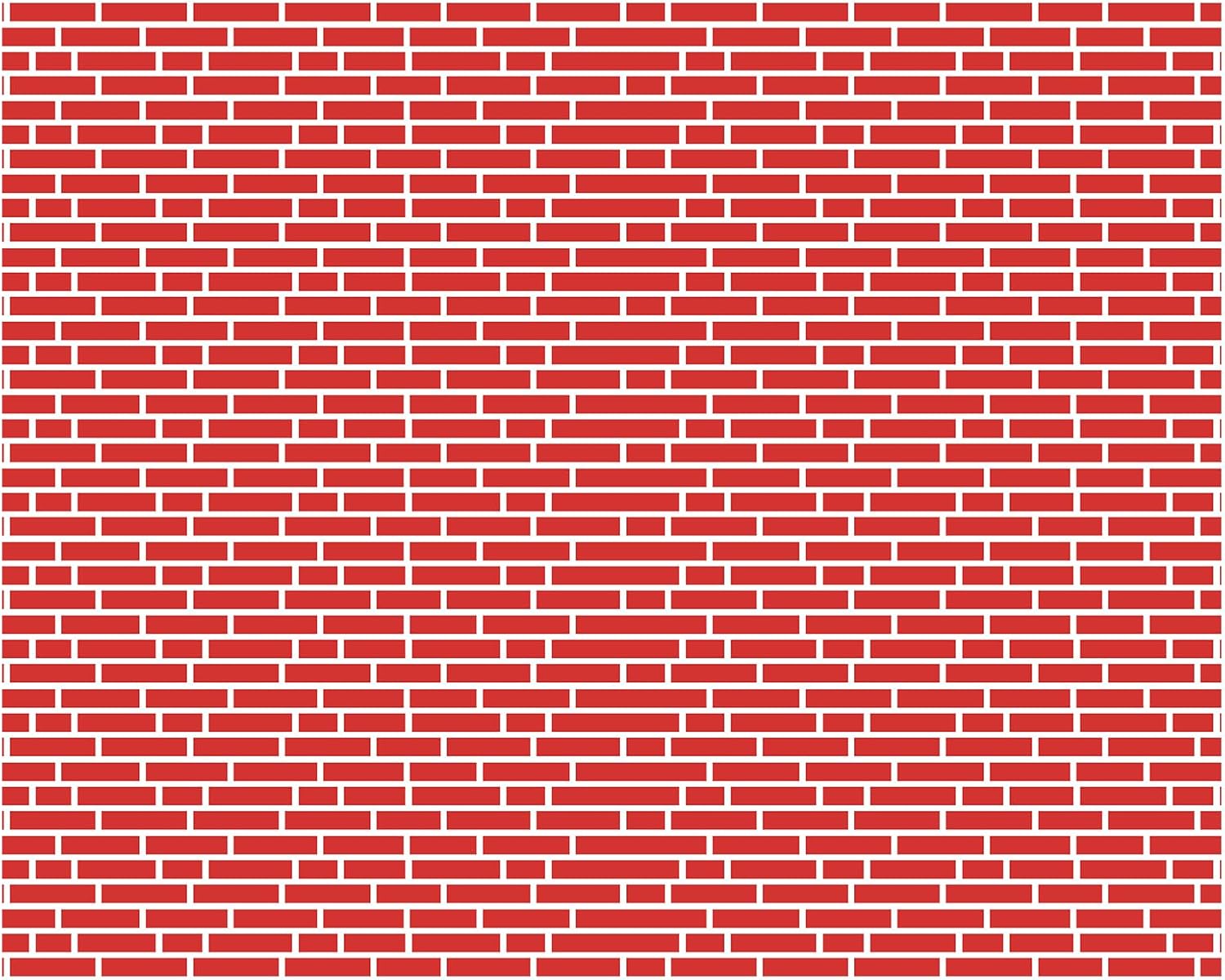 VitalCozy 10 x 30 ft Christmas Brick Wall Backdrop for Photoshoot Polyester Fabric Brick Backdrop Background for Fireplace Home Decoration Newborn Birthday Party (Bright Red)