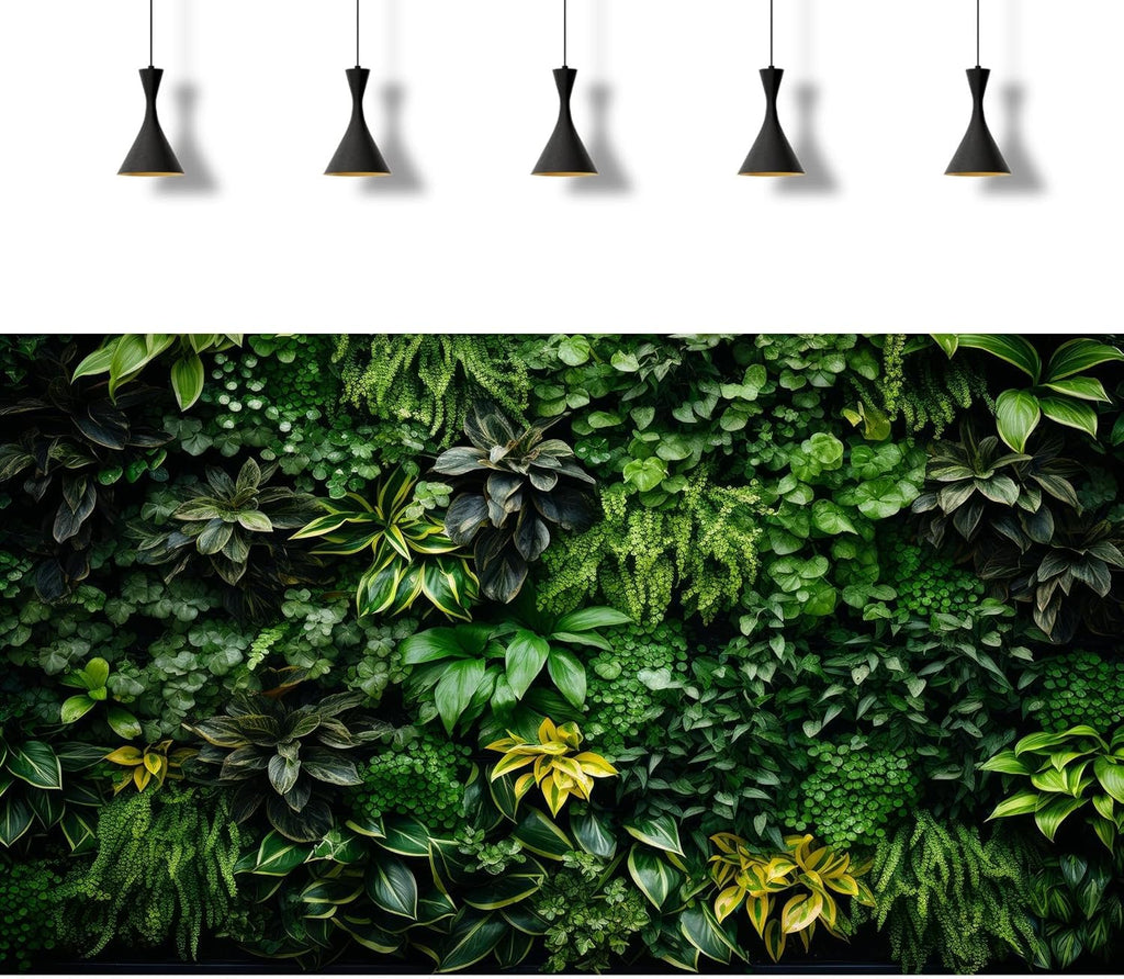 2 Packs Rock Wall Reptile Tank Background Lush Green Tropical Leaves Aquarium Background Nature's Embrace Tropical Green Plants Fish Tank Backgrounds Moss Wall Reptile Enclosure Backgrounds 72x16in