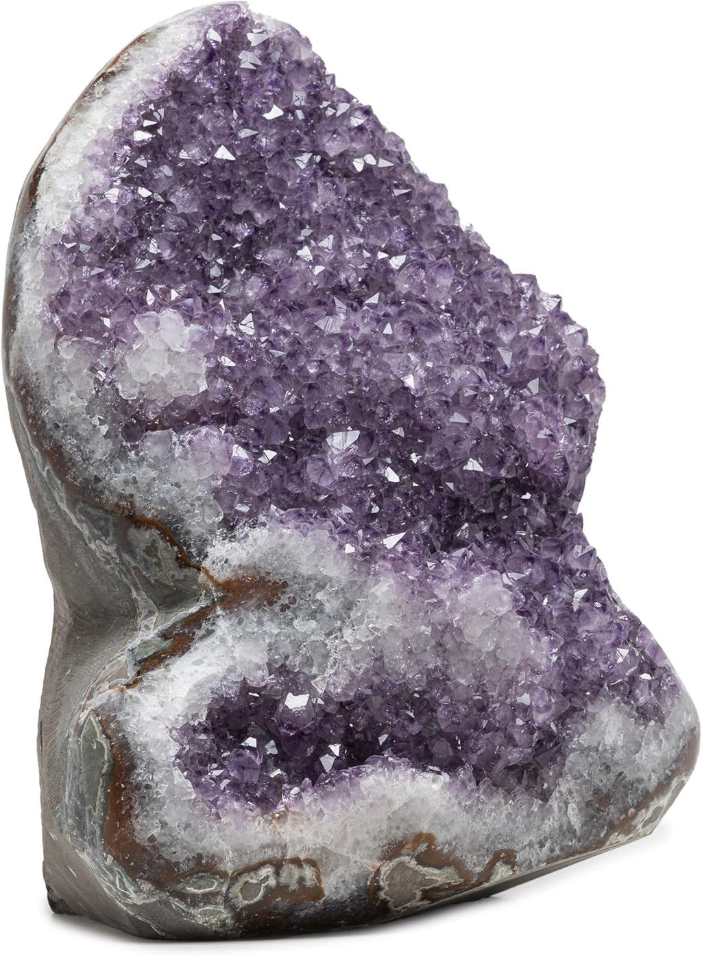 GEMS 43.2 lb Extraordinary Natural Amethyst Geode - Unique Collector´s Quality - Large Crystal Cluster Stone from Uruguay Raw Geode Quartz - Purple Color