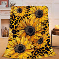 Sunflower Throw Blanket Sunflower Gifts for Kids Girls Boys Adults Women Men Soft Cozy Warm Plush Fluffy Fuzzy Fleece Blanket Birthday Festival Decor 40''X50''