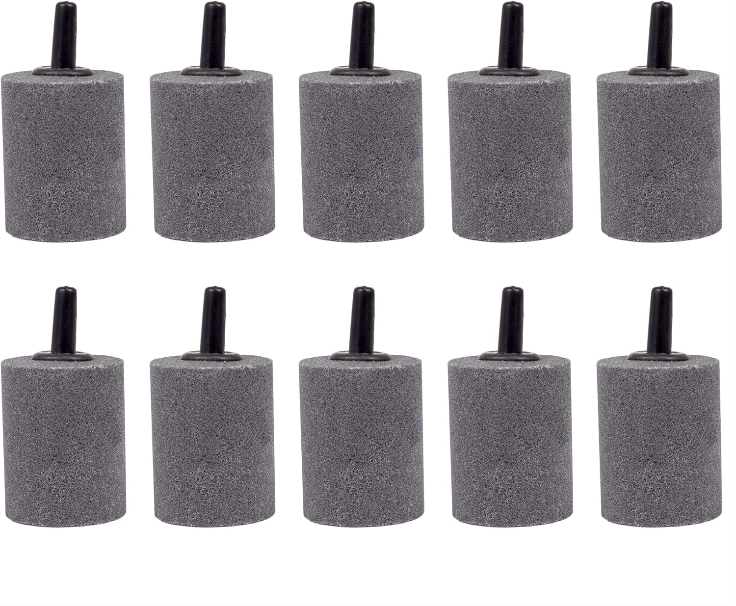 Air Stone Bubble Diffuser Ball - for Aquarium Air Pump and Fish Tanks, Gray, Pack of 10pcs