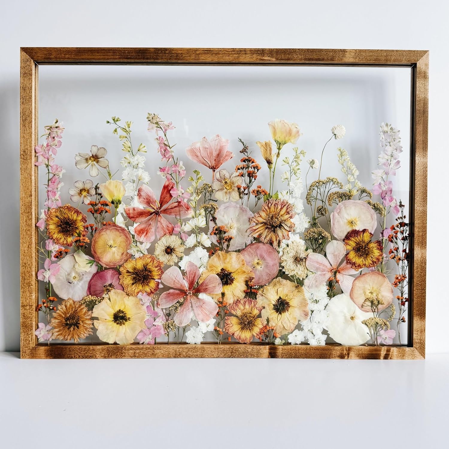 16x20 Floating Frame Pressed Flower Frames Maple Wood Floating Picture Frames 16x20 Floater Frame 20x24 Floating Frames Double Real Glass