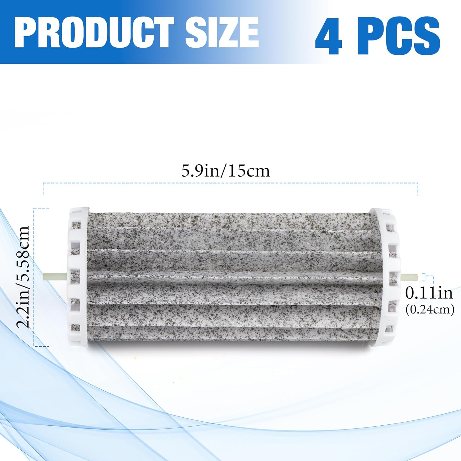 Bio Wheel Aquarium Filter Compatible with Marineland Penguin 200B 350B Bio-Wheel Power Filter Replacement Parts for 200 350 Assembly Biowheel Fish Tank Hang On Filter Part PRBW2350B (4 Pack)