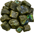 Amazing Gemstone Labradorite Raw Crystals and Healing Stones, Natural Rocks for Tumbling and DIY Raw Stones and Crystals (5 Pieces)