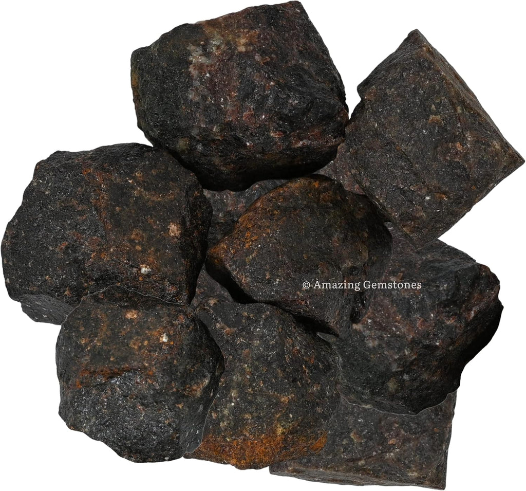 Amazing Gemstone Garnet Raw Crystals and Healing Stones, Natural Rocks for Tumbling and DIY Raw Stones and Crystals (1 lb)