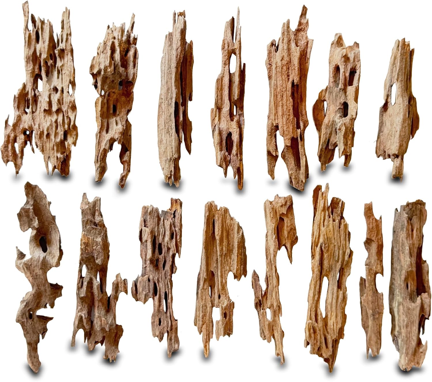 Natural Driftwood Branches for Aquariums&Reptiles-1.5lb,4-12in Length|Ideal for Aquascaping,Reptile Habitat Decor,and DIY Craft Projects (XM-Branches Medium 9 to 12 inch-1.5lb)