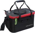 Fishing Bucket, Multifunctional Foldable Portable Fishing Bucket, EVA Fish Bucket are Suitable for Storing Live Fish and Fresh Fish Bait. (size3gallon)