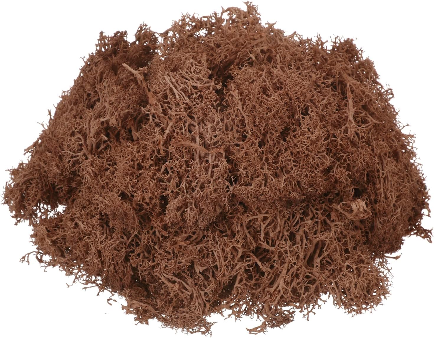 MECCANIXITY 4.6oz Preserved Reindeer Moss, Coffee Decorative Artificial Fake Moss for Potted Plants Indoor Crafts Lichen Centerpieces Decor