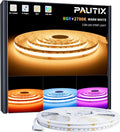 PAUTIX RGBW 2700K COB LED Strip Light 24ft/7.5m,UL Listed 24V Color Changing Tape Lights with 896LEDs/m Multicolor Flexible for TV,Bedroom,Party DIY Decoration(Power Supply & Controller Not Included)