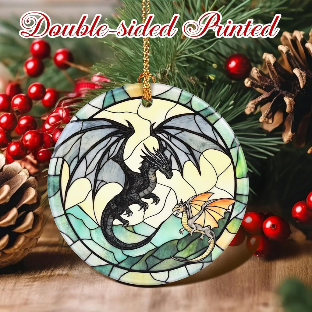 Christmas Ornaments, Dragon Ornament, Christmas Tree Ornaments, Xmas Decorations, Holiday Decorations, Gifts for Dragon Lovers, Holiday Party Gifts, and Xmas Gift Ideas