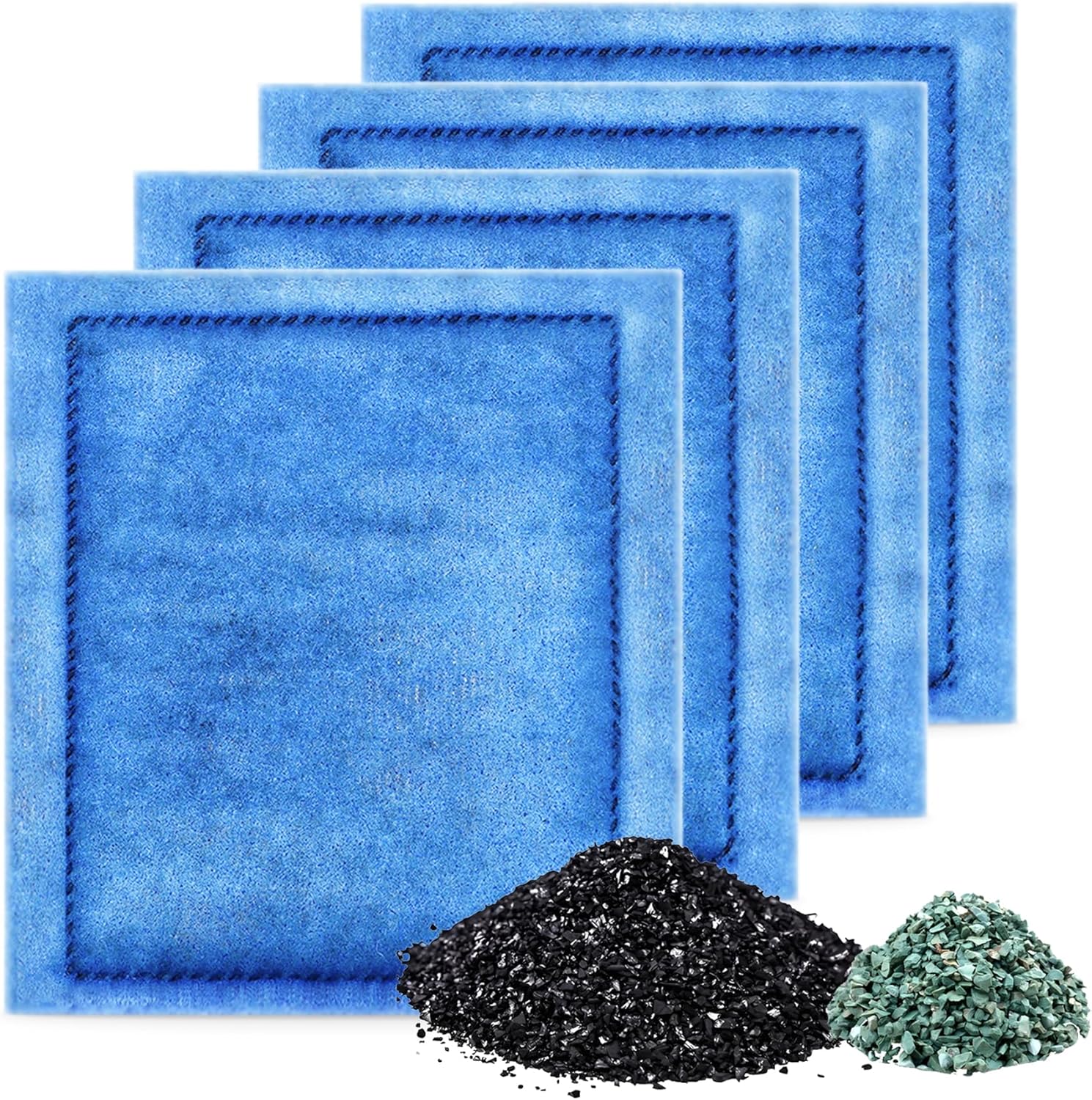 Aquarium 4 Pack Rite-Size C Filter Cartridges with Zeolite, Compatible with Penguin PRO Power Filters 275/375, Power Filters 200/350