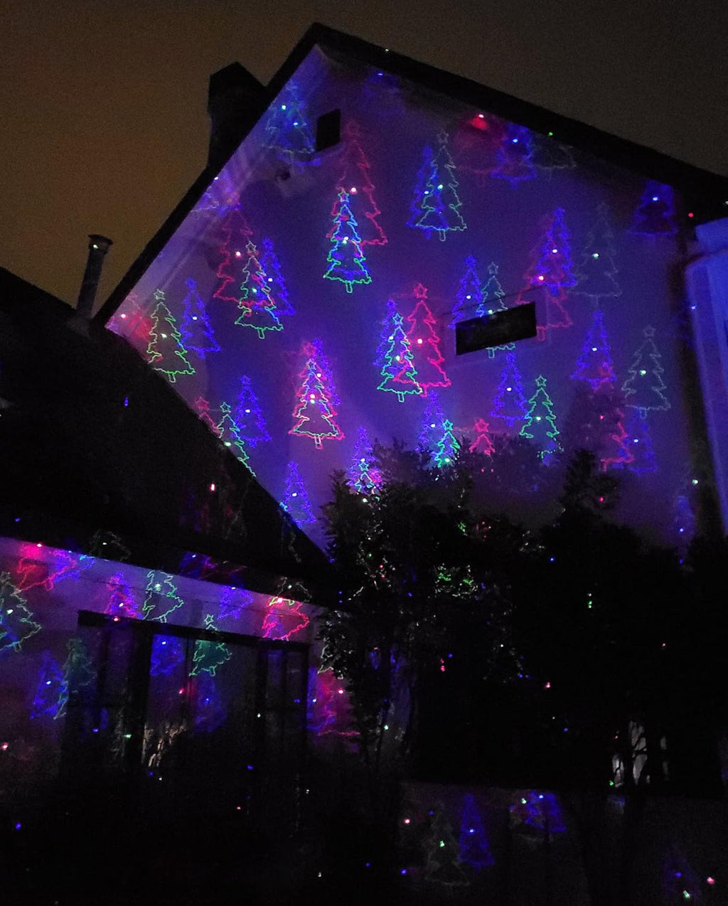 LedMall Motion Pattern Firefly 3 Models in 1 with 18 Patterns RGB Outdoor Laser Christmas Lights Projector with RF Remote Control and Security kit