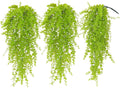 Fake Hanging Plants Faux Vine Leaves Artificial Green Eucalyptus Plants Fake Hanging Eucalyptus Leaf Plant Decorate Indoors Outdoors Decor of Living Room Kitchen Yard Garden Bedroom Wall(Light Green)