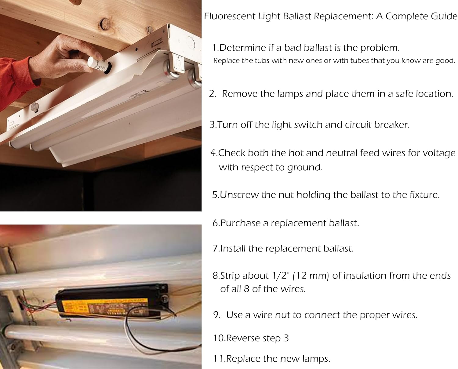 2Pack F15W-T8-CW Cool White 15 Watt Fluorescent Bulb,F15T8/CW 4100K Linear Light,T8 Tube for RV, Plant Lighting, Fish Tank