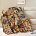 Native American Throw Blanket Indian Southwest Native American Cacique Stuff Gifts for Adults Women Men Soft Cozy Warm Plush Fluffy Fuzzy Fleece Blanket Decor 50''X60''