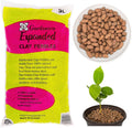 Gardenera Expanded Clay Pebbles for Plants – 4mm-16mm LECA Balls | 100% Natural Hydroton Clay for Drainage, Hydroponics, Aquaponics, Terrariums, Orchids & Indoor Plant Growing Medium - 5 Quarts