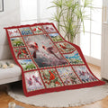 Cardinal Blanket Red Birds Throw Blanket Gifts for Women Men Boys Girls Kids Adults Super Soft Cozy Plush Fluffy Fuzzy Fleece Blanket Home Decor 60''X80''