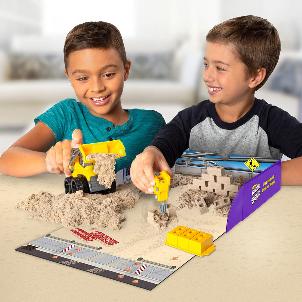 Kinetic Sand, Dig N' Demolish Playset with 1lb Play Sand & Toy Truck, Sensory Toys for Kids Ages 5 and up