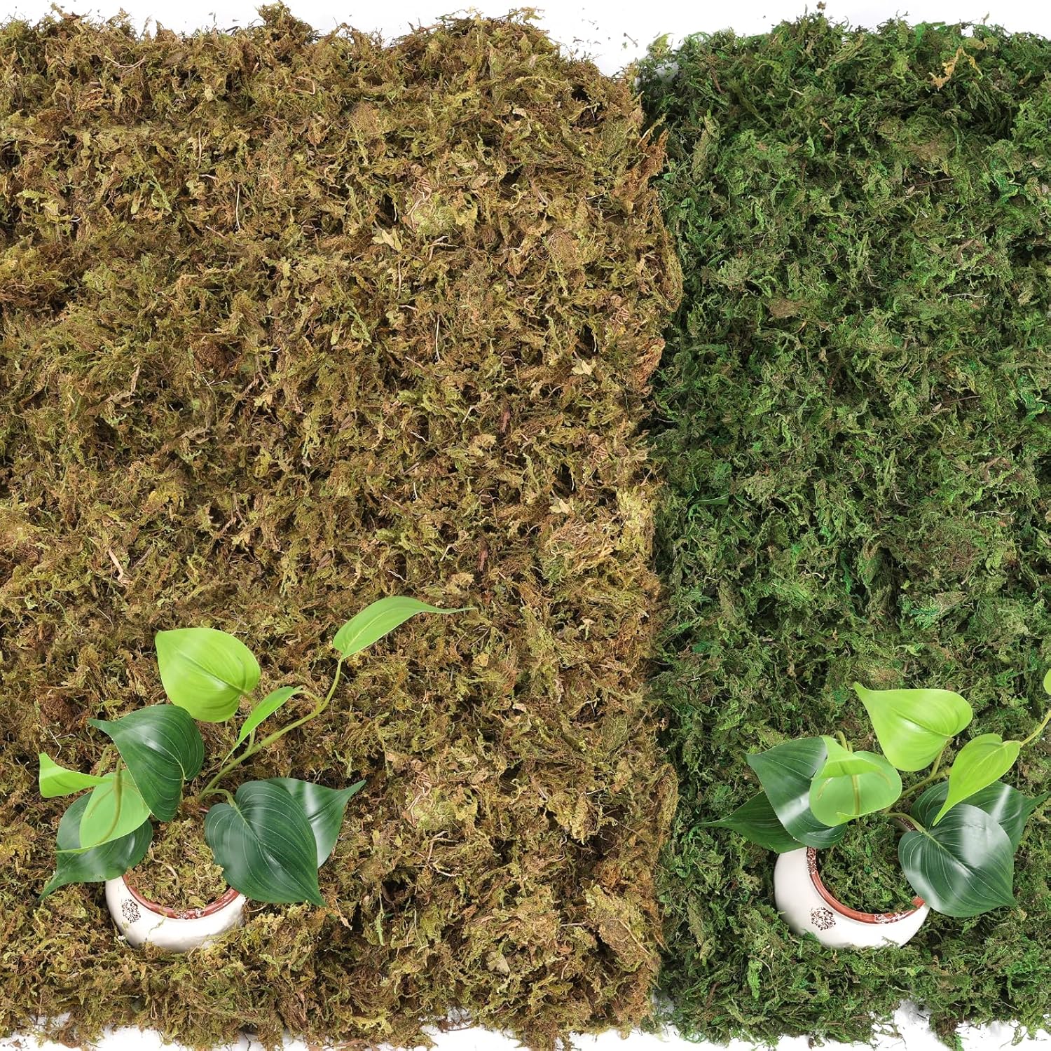 Artificial Moss - 45.86 OZ (2.89LB) - Premium Fake Moss Versatile for Crafts & Décor - Natural Look, Low Maintenance, Perfect for Fairy Gardens, Terrariums, Wedding Decor & Faux Potted Plants
