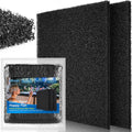Borlech Aquarium Filter Sponge Pad, Filter Media Foam Sponges, Filter Accessories for Fish Tanks and Ponds (18.5"x18.5"x0.8", 20PPI, 2 Pack)