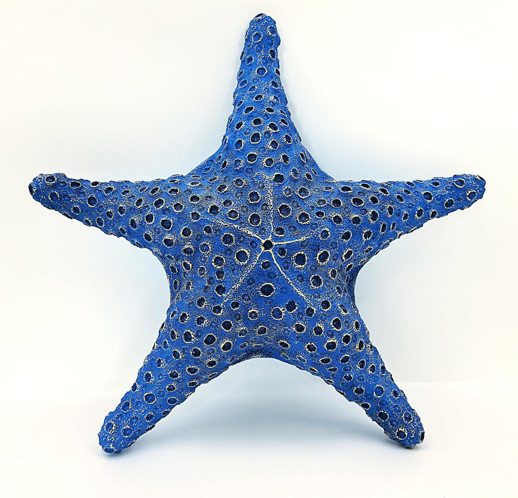 VVGIFTS Blue Ocean Beach Decoration Starfish Resin Wall Hanging Decoration (RoyalBlue)