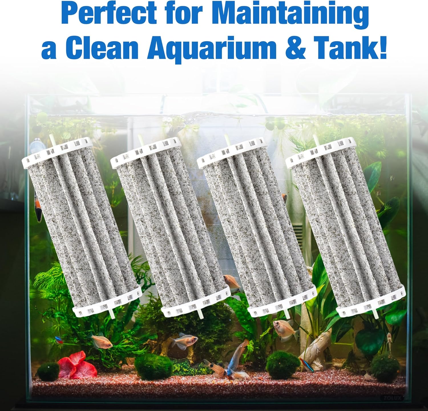 Bio Wheel Aquarium Filter Compatible with Marineland Penguin 200B 350B Bio-Wheel Power Filter Replacement Parts for 200 350 Assembly Biowheel Fish Tank Hang On Filter Part PRBW2350B (4 Pack)