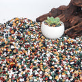 7lb Aquarium Gravel for Plants, 1/4Inch Fish Tank Gravel for Succulent Cactus and Bonsai, Decorative River Rocks Pebbles for Gardening, Flower Pots, Landscaping,Terrarium