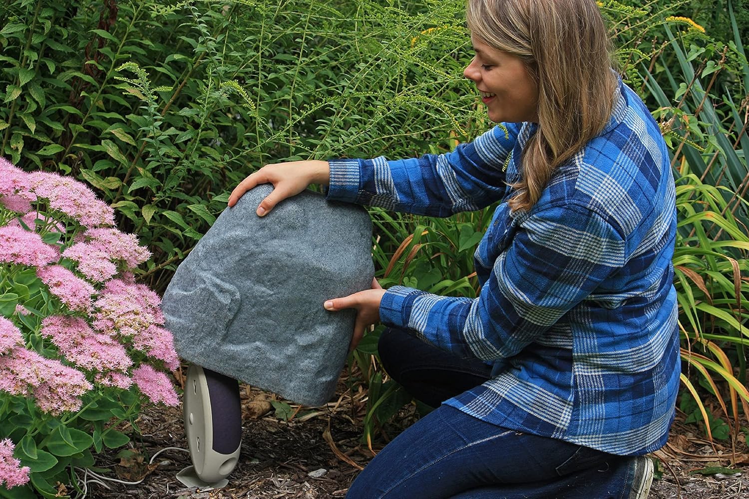 Emsco Group 2187 Landscape Rock - Natural Granite Appearance -Small -Lightweight - Easy to Install