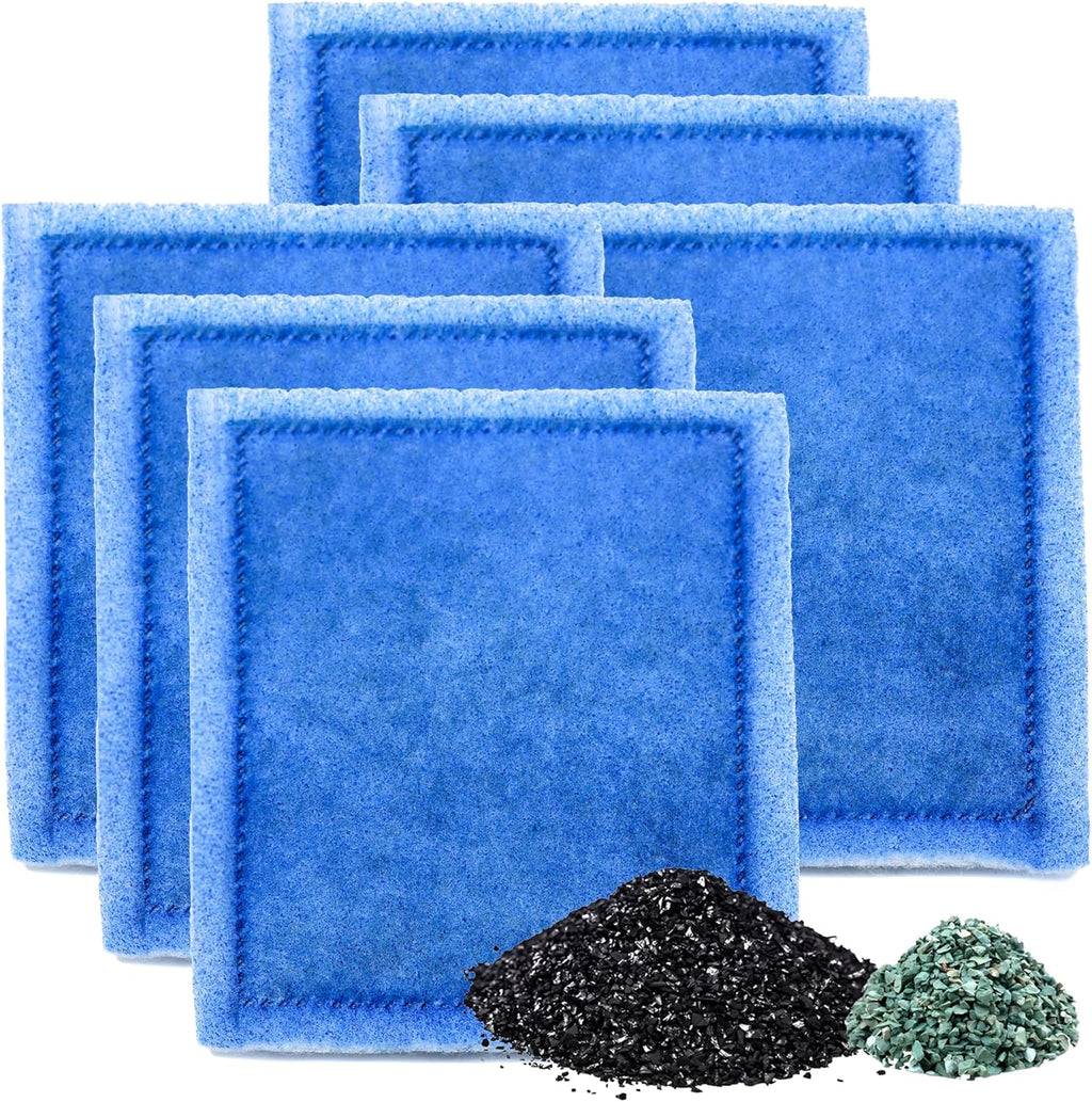 Aquarium 6 Pack Rite-Size C Filter Cartridges with Zeolite, Compatible with Penguin PRO Power Filters 275/375, Power Filters 200/350