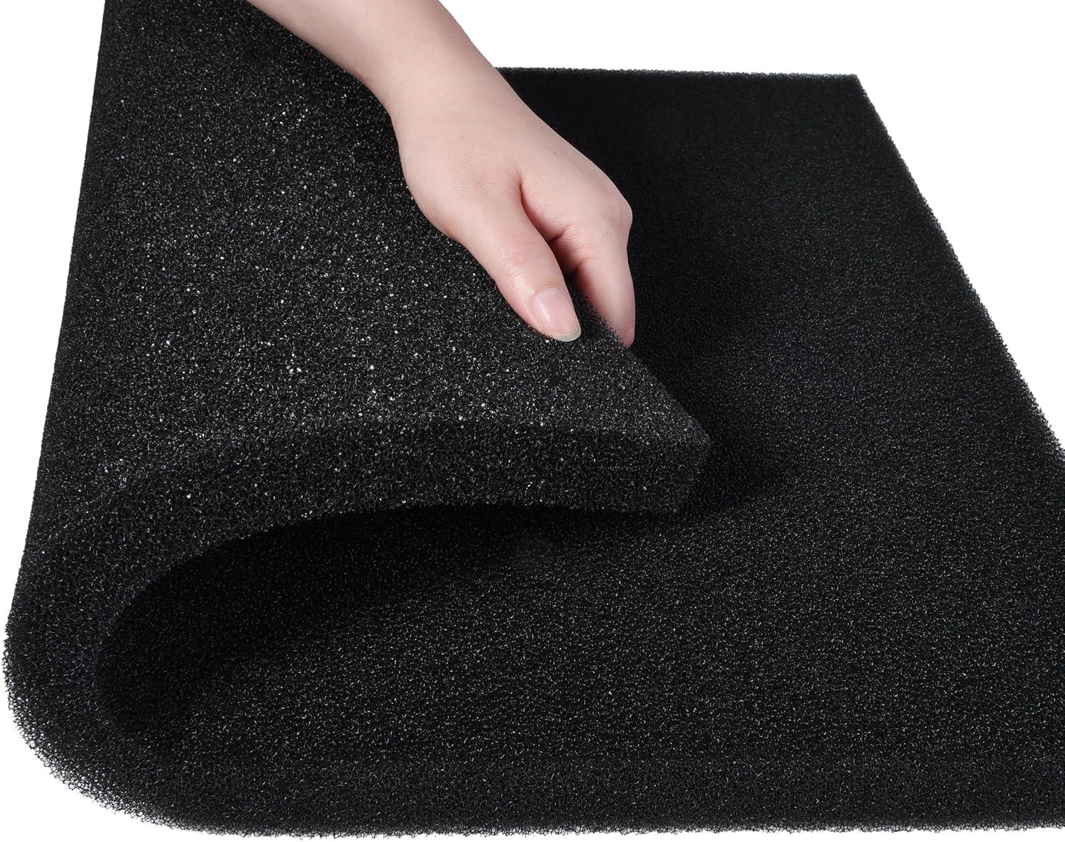 Hipanda 2 Pack Aquarium Bio Filter Sponge Pad 20"x20"x1",50PPI, Bio Filter Media Foam Pad Sponges, Cut-to-Size Open Cell Foam Sheet for Fish Tank