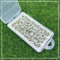 Woohome 53 Pcs DIY Miniature Flower Cluster Flower Vegetation Groups White Static Grass Tufts for Train Landscape Railroad Scenery Sand Military Layout Model Miniature Bases and Dioramas